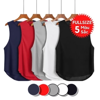 Áo thun sát nách nam M032 - ba lỗ thể thao tập gym Tanktop Nam - Vải Mè lỗ kim