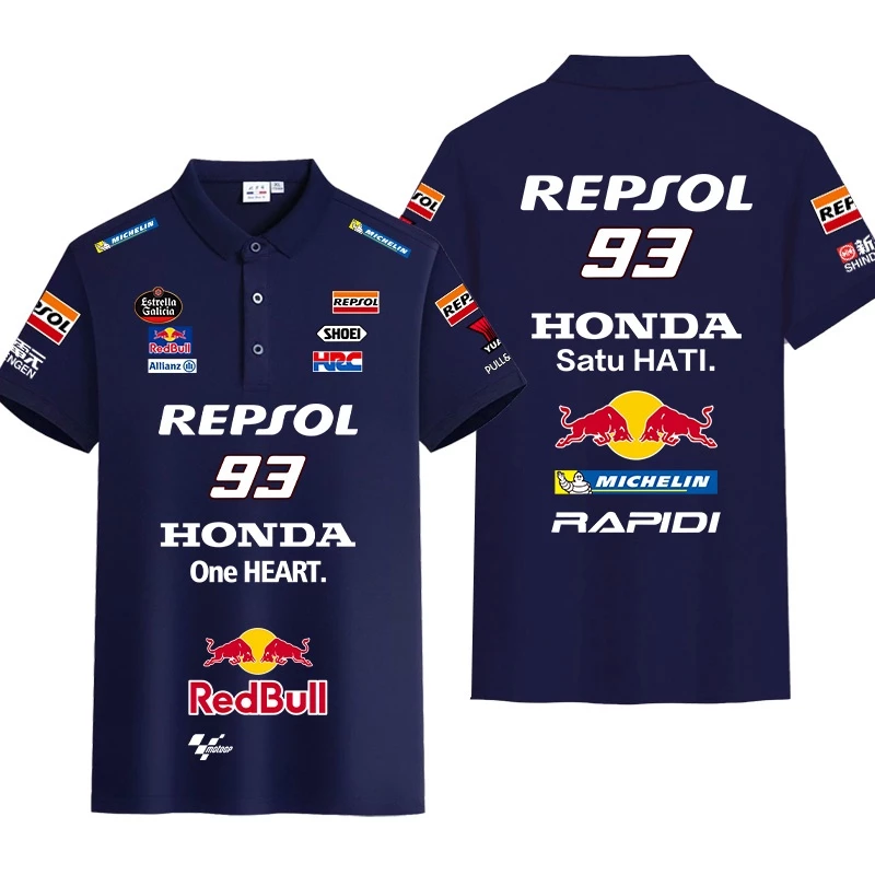 Áo Thun Đua Xe Newest F1 + F1 + Áo polo Tay Ngắn Mùa Hè Mới Nhất 2024