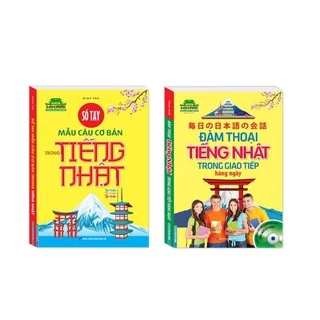 Sách MT - Combo 2 cuốn Sổ tay mẫu câu cơ bản trong tiếng Nhật+Đàm thoại tiếng Nhật trong giao tiếp hằng ngày (kèm CD)