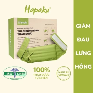 Túi Chườm Nóng Thảo Dược Giảm Nhức Mỏi Lưng Bụng Hapaku, Giảm Căng Cứng Cơ, Thư Giãn Ngủ Ngon