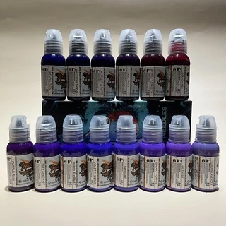 Mực xăm tattoo World Famous tông màu TÍM (PURPLE) chai 1oz