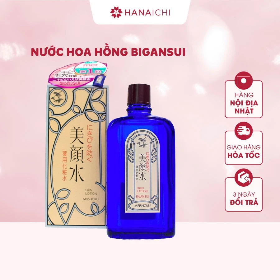 Nước Hoa Hồng Dành Cho Da Mụn Bigansui của Meishoku 90ml Nội địa Nhật