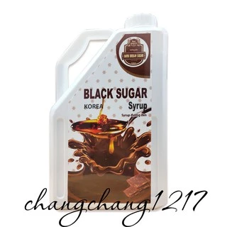 Siro Syrup Đường Đen Làm Sữa Tươi Trân Châu Đường Đen Black Sugar Bình 2kg