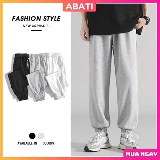 Quần Jogger ống rộng unisex bo gấu thể thao dáng suông nam nữ chất nỉ da cá bigsize thu đông ấm áp basic pants