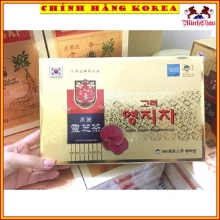Trà Linh Chi Hàn Quốc Lingshi Cao Cấp, Hộp 100 gói - minhchau