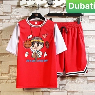 ĐỒ BỘ THỂ THAO LITTLE BOY SIÊU HOT, SET ĐỒ BỘ CHẤT VẢI CAO CẤP MÀU HÈ- DUBATI FASHION