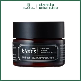 Kem Dưỡng Ẩm, Làm Dịu Da Ban Đêm Klairs Midnight Blue Calming Cream 30ml Hasaki Sản phẩm chính hãng