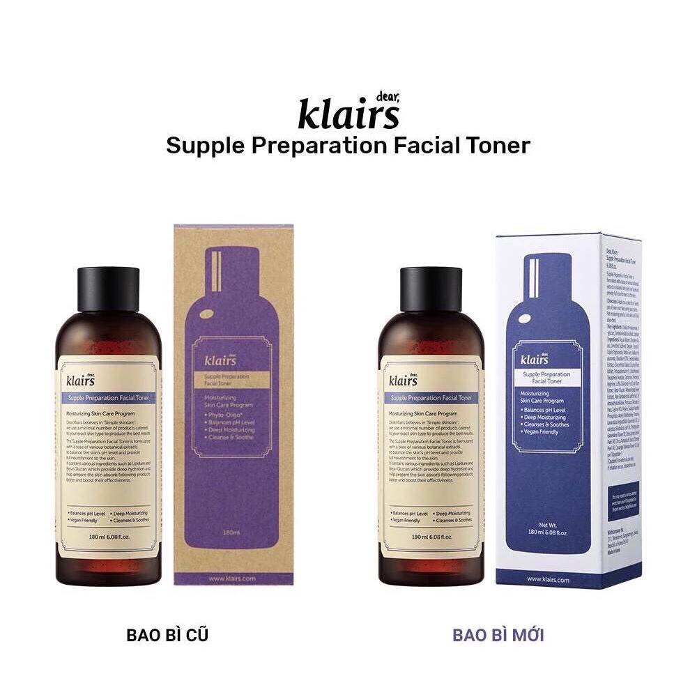 Nước Hoa Hồng Klairs Supple Preparation Facial Toner