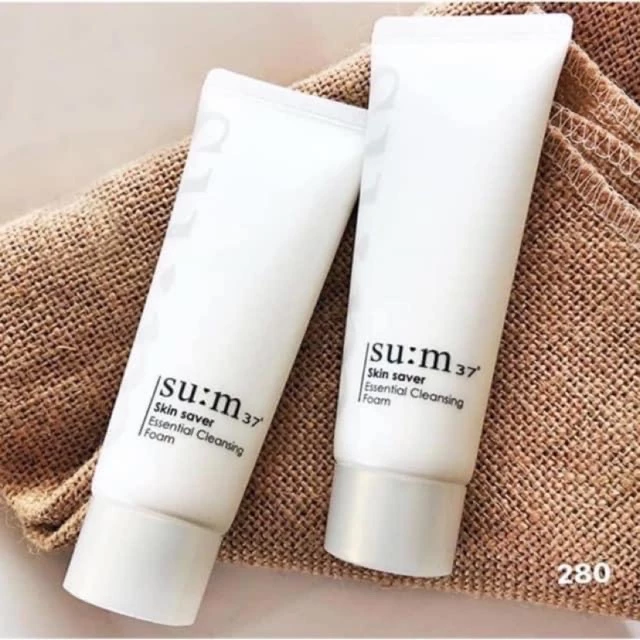 Sữa rửa mặt Su:m 37 sum 37 Tái Sinh Da Chiết Xuất Vàng dưỡng trắng da Bright Award Micro Whipping Deep Cleansing Foam