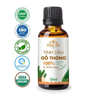 Tinh dầu Gỗ Thông KingOil nguyên chất 100% từ thiên nhiên, thơm phòng, thư giản, đuổi muỗi khử khuẩn