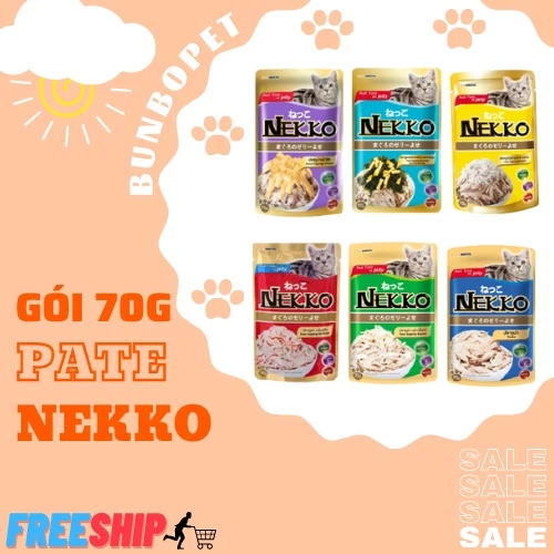 Pate Nekko Cho Mèo Gói 70g - Pate Mèo Nhập Khẩu Từ Thái Lan