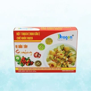 bột thạch ( rau câu) chè khúc bạch vị dâu tây (hộp 106g)