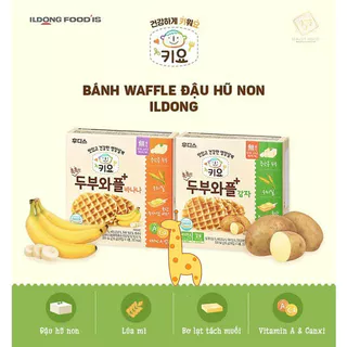 Bánh Ăn Dặm Quế Waffles Đậu Hũ Non Ildong Hàn Quốc Thơm Ngon Dễ Tan Dễ Cầm Nắm Bổ Sung Dinh Dưỡng