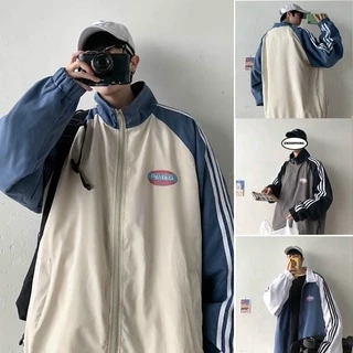 Áo khoác bóng chày form rộng vải dù cao cấp tay chạy sọc ❤️ Áo bomber thời trang Hàn Quốc dáng Unisex nam nữ shopmap