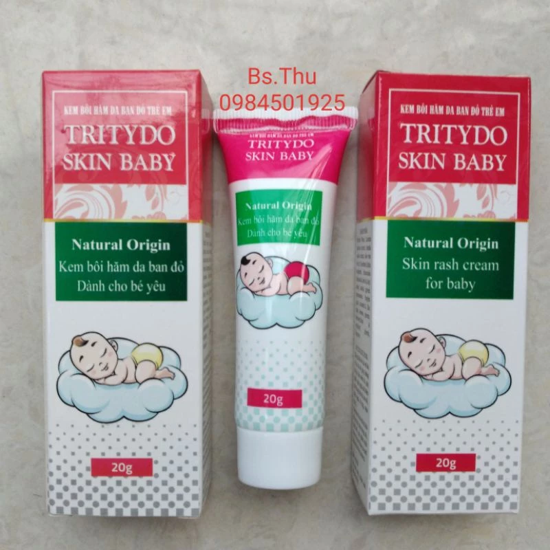 Kem bôi hăm da ban đỏ trẻ em Tritydo Skin Baby tube 20g