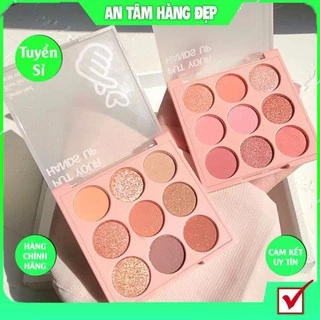 Bảng Phấn mắt Hàng Nội Địa Trung Sweet Mint 9 Ô Phấn Lâu Trôi Bền Màu Mỏng Mịn Nhẹ KING DC