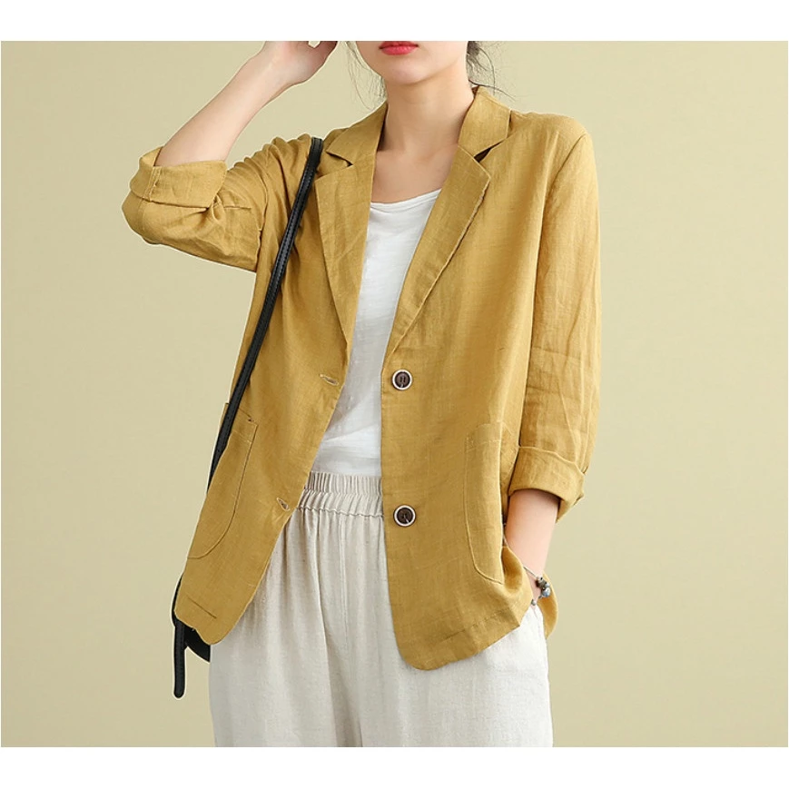 Áo vest blazer nữ dáng suông có size đến 85kg phong cách Hàn Quốc - Mã SP11