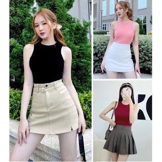 Áo ba lỗ sát nách croptop nữ ôm body chất thun 4 chiều mềm mịn co giản thoải mái [ kèm ảnh thật ]