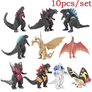 Set 10 mô hình đồ chơi quái vật Godzilla