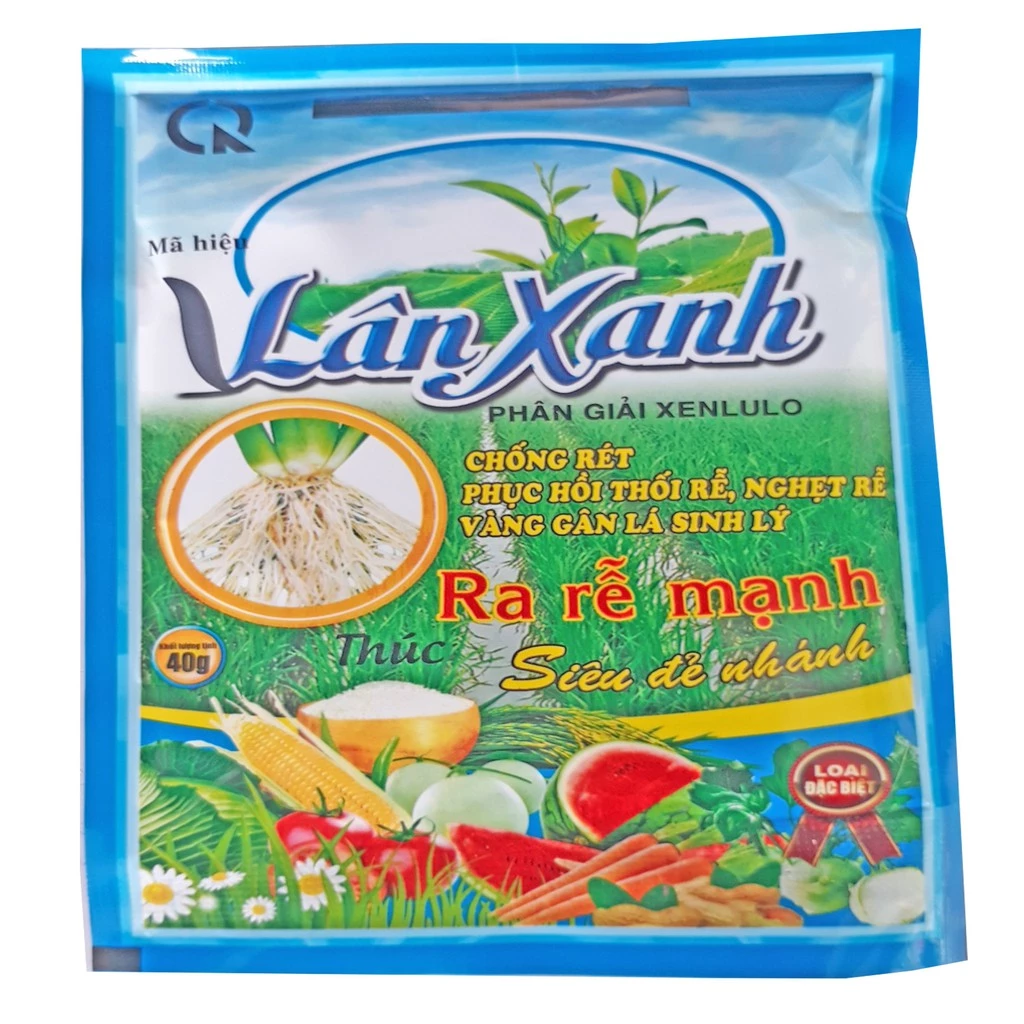 Ra Rễ Cực Mạnh Lân Xanh 40g Chống Rét, Phục Hồi Thối Rễ, Nghẹn Rễ, Vàng Lá Sinh Lý