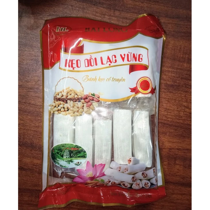 Kẹo dồi lạc vừng Hải Long 250g - Đặc sản Thái Bình - Quà biếu khách bánh kẹo tết hương vị cổ truyền thống quê hương xưa