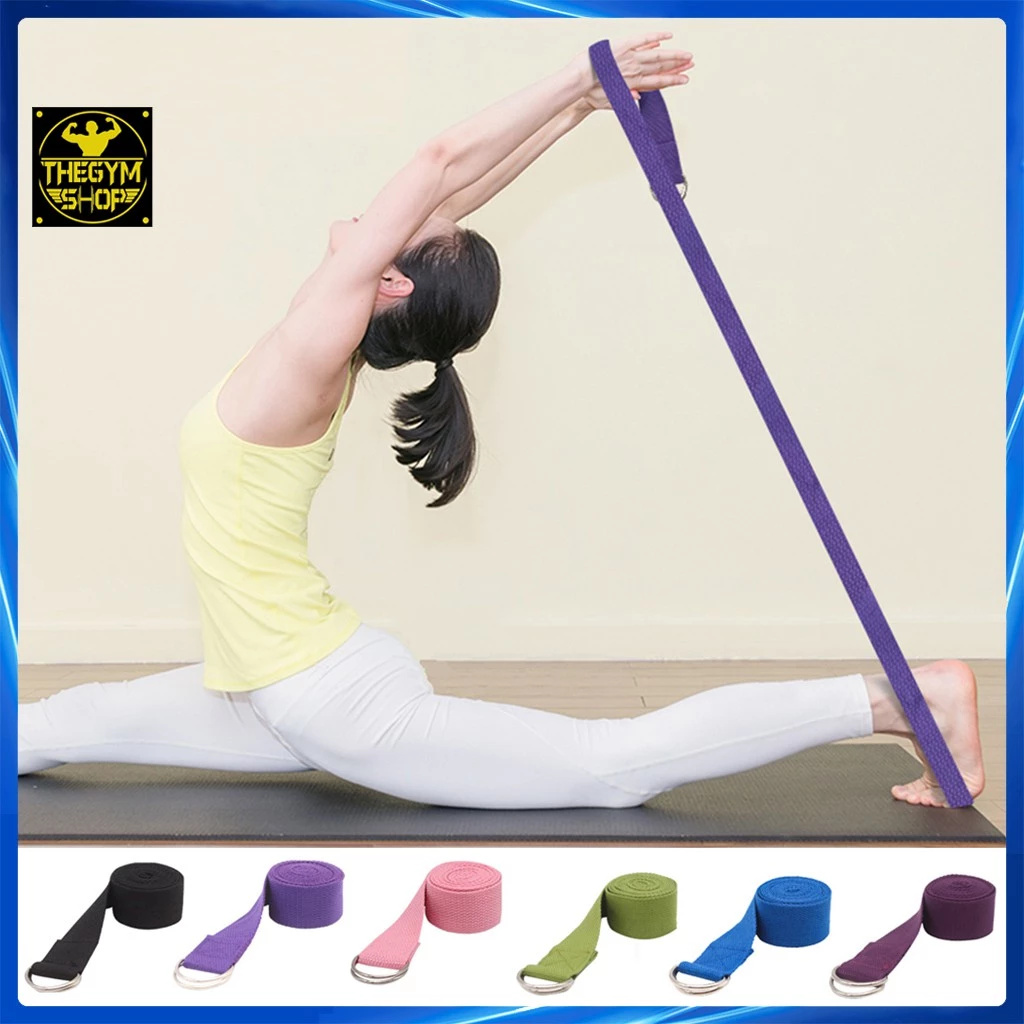 Dây đai tập yoga cotton dài 1,8m