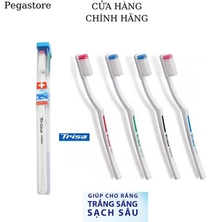 Bàn chải đánh răng TRISA Fresh nhiều loại [Trisa Fresh Soft /Trisa Fresh medium/Trisa Fresh hard/Profilac Fine Tip]