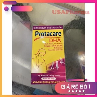 Viên uống sắt Protacare tốt cho bà bầu, Tăng miễn dịch, bổ sung DHA - Hộp 30 viên