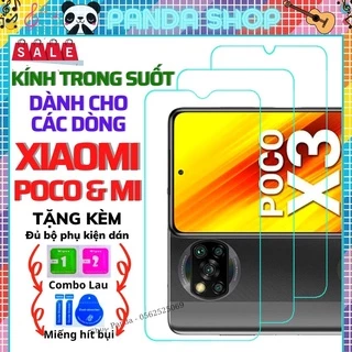 Kính cường lực trong suốt xiaomi 11T PRO/ MI 11 LITE/ MI 10T PRO/ MI 9T/ MI 9/ POCO X3 PRO/ X3 NFC/ X3/ M3/ F3/ GT/ PRO