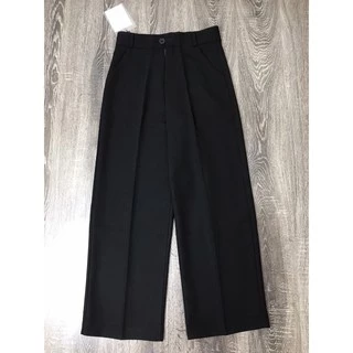 Quần culottes dài đen - quần ống rộng ông sớ