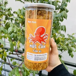 MỰC CÁN TẨM VỊ - 300gr Hũ Pet - Monmon Food - Đồ Ăn Vặt Hà Nội