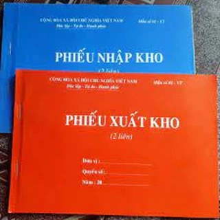 Phiếu nhập kho / xuất kho 2 liên 100 trang khổ A5