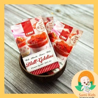 Bột gelatin hữu cơ Đức dùng làm chip chip, kẹo dẻo, pudding, đồ ăn dặm cho bé SAMIKIDS