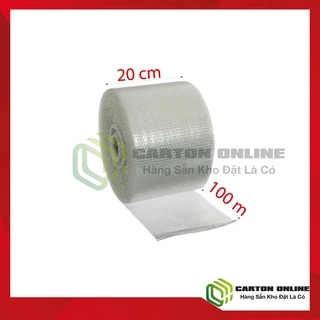 (20cm-100m)Cuộn Bong Bóng Khí - Màng Xốp Hơi - Xốp Nổ - Gói Hàng Chống Sốc – Giá Rẻ