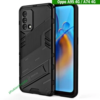 Ốp lưng Oppo A95 4G / Oppo A74 4G Iron Man Ver 2 chống sốc giá đỡ xem xem thời trang cao cấp