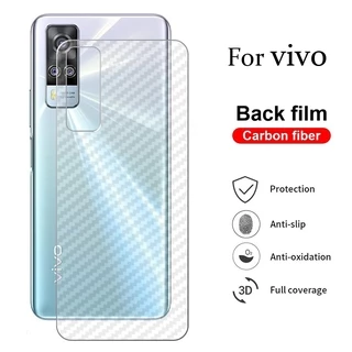 Miếng dán sợi carbon bảo vệ mặt sau chống xước cho VIVO Y02 Y02A Y02T Y02s Y53s Y31 Y51 Y15s Y15a Y22 Y22s Y21 Y21s Y21t Y33s 33t Y20 Y20s Y20i Y12A Y12s Y20g V23 V23E V20 SE Pro Y30 Y50 NEO V17 V15 S1 Pro Y17 Y15 Y12 Y11 5G 4G 2023