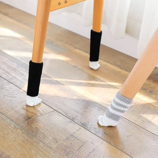 Bọc chân bàn ghế kiểu dáng chân mèo siêu cute - Set 4 chân - UniLabel