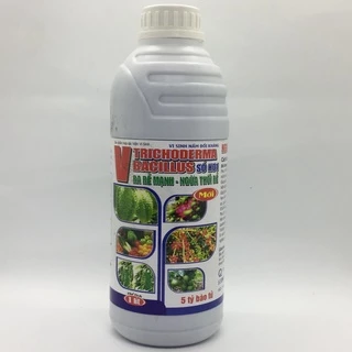 Chế phẩm Trichoderma chai 1L ủ phân hữu cơ, ngừa thối rễ, phòng các loại nấm bệnh trên cây trồng