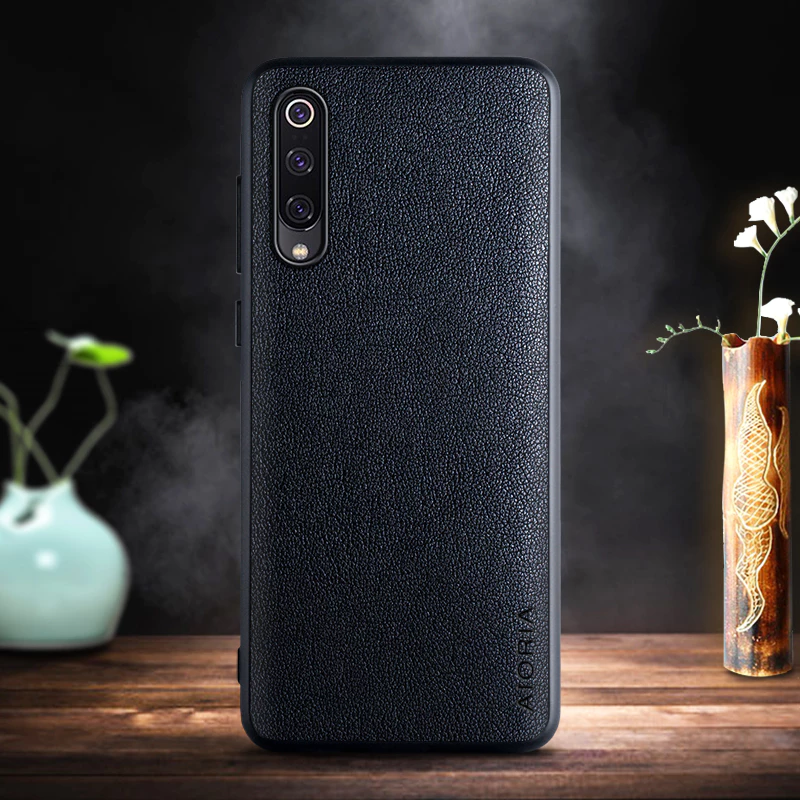 Ốp lưng Aioria cho Xiaomi Mi 9 Lite SE Fashon Vỏ mới Da nổi tiếng mờ mềm TPU