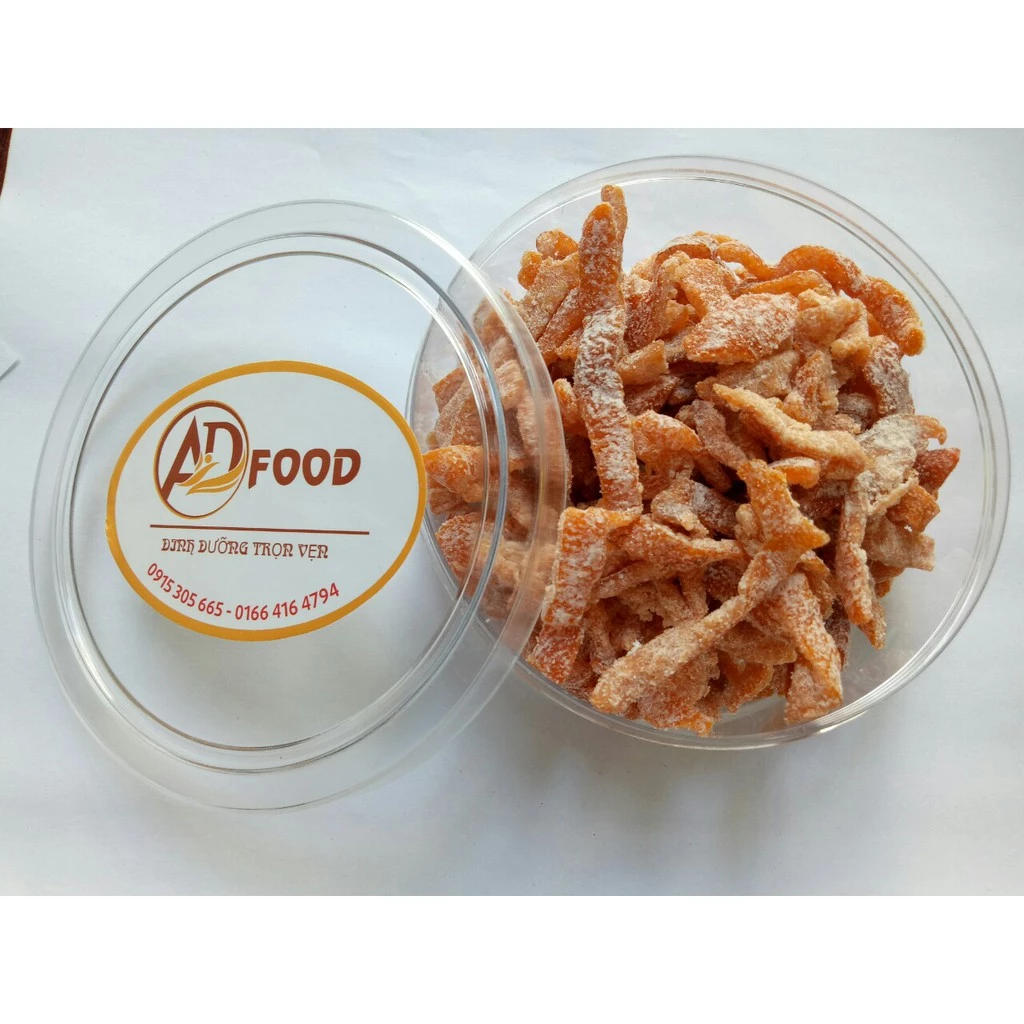 HỘP 200g Mứt Trần Bì Loại Ngon