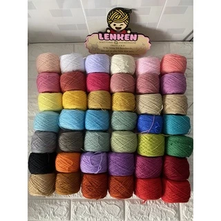 (BM2) Len sợi Cotton Nhật se tròn 1mm cuộn 100g