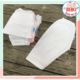 (Chất đẹp) Combo 5 Quần Dài Cho Bé Sơ Sinh,Quần Cotton Trắng Bé Mặc Nhà- 5 cái