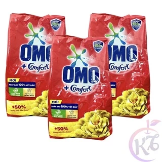 Combo 3 bịch Bột giặt Omo Comfort gói 350g / 700g tinh dầu thơm nồng nàn lưu hương thơm lâu - xà bông giặt tay