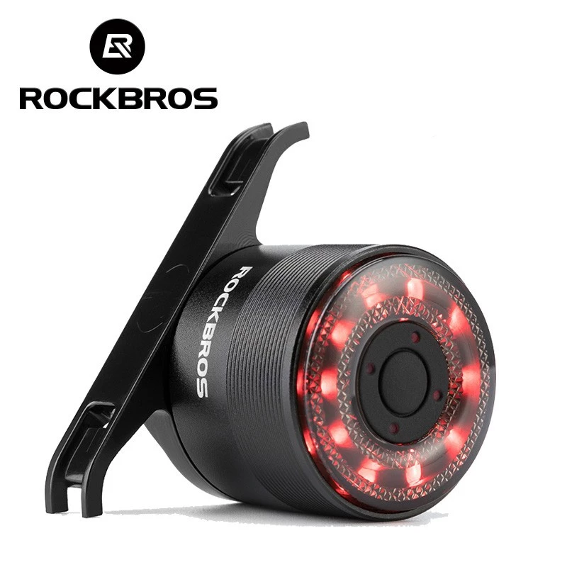 ROCKBROS Đèn Gắn Yên Xe Đạp Sạc USB Cảnh Báo An Toàn