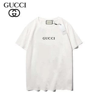 Áo Thun Tay Ngắn Chất Liệu cotton In Họa Tiết GUCCI Thời Trang unisex