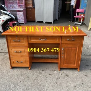 BÀN LÀM VIỆC GỖ THÔNG TỰ NHIÊN 1M4 BÀN GIÁM ĐỐC GIÁ RẺ