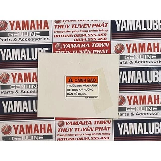 Tem cảnh báo - Tem hướng dẫn sử dụng chính hãng cho các loại xe Yamaha