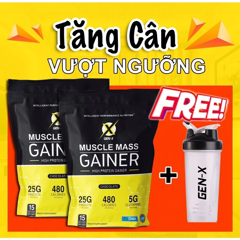 Combo 2 Túi Sữa Tăng Cân Muscle Mass Gainer