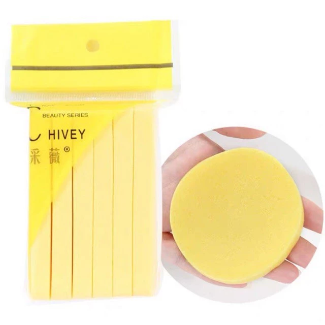 Bông nở tẩy trang Chivey 12 miếng, Bông mút bọt biển siêu mềm rửa mặt 88093