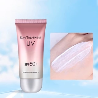 Kem chống nắng dưỡng ẩm tone trắng hồng SPF 50+ bảo vệ mọi loại da.